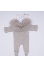 Camel Pangasa Pram suit with matching hat