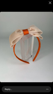 Velvet oversized bow headband