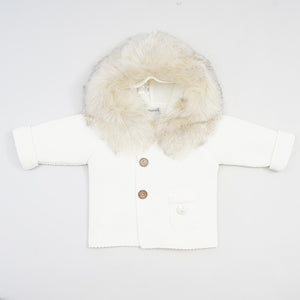 Ivory Pangasa Fur Jacket & hat AW23/24