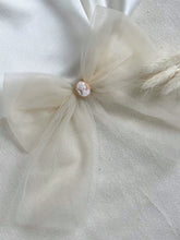 Load image into Gallery viewer, The Anais Cameo Ivory Tulle Bow