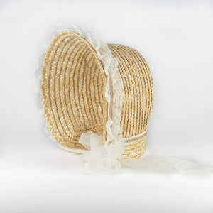The Straw Tulle bonnet