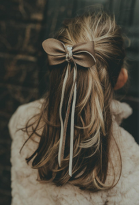 Truffle Leather Bow